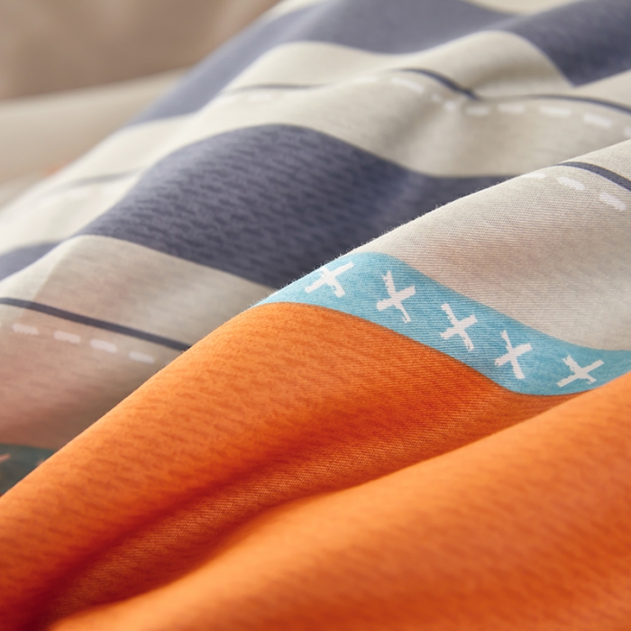 91家纺网 家纺一手货源 找家纺 雲归梦 新款13372全棉活性工艺款小版印花四件套 莫比尔桔