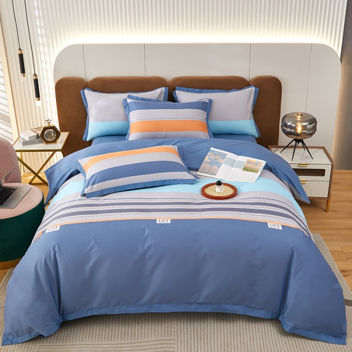 91家纺网 家纺一手货源 找家纺 雲归梦 新款13372全棉活性工艺款小版印花四件套 莫比尔兰