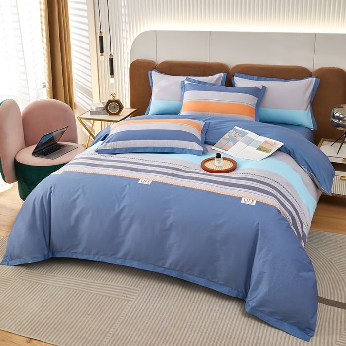 91家纺网 家纺一手货源 找家纺 雲归梦 新款13372全棉活性工艺款小版印花四件套 莫比尔兰