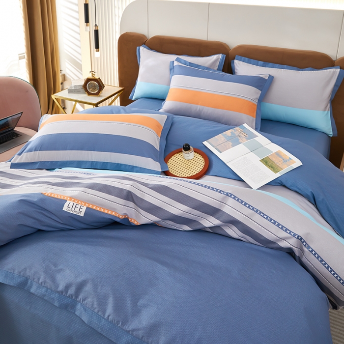 91家纺网 家纺一手货源 找家纺 雲归梦 新款13372全棉活性工艺款小版印花四件套 莫比尔兰