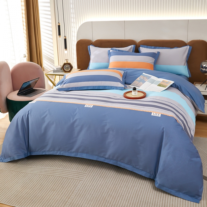 91家纺网 家纺一手货源 找家纺 雲归梦 新款13372全棉活性工艺款小版印花四件套 莫比尔兰