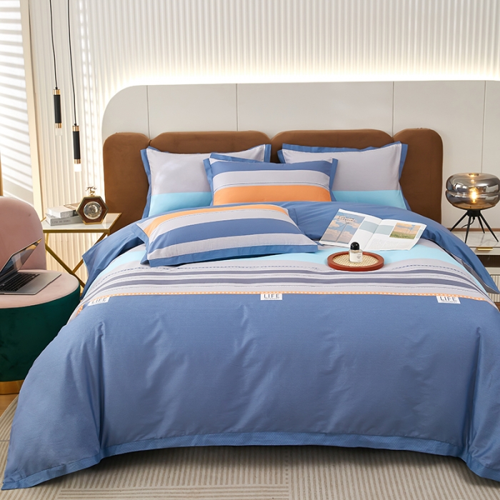 91家纺网 家纺一手货源 找家纺 雲归梦 新款13372全棉活性工艺款小版印花四件套 莫比尔兰