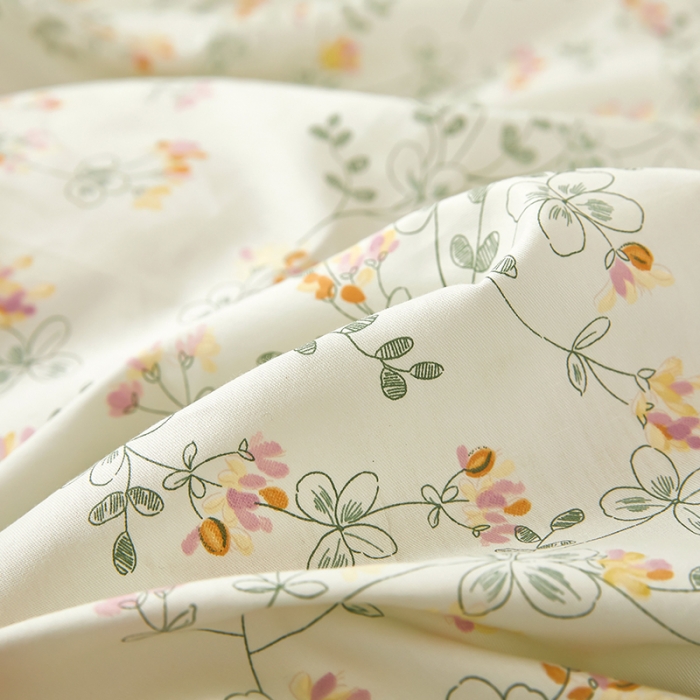 91家纺网 家纺一手货源 找家纺 雲归梦 新款13372全棉活性工艺款小版印花四件套 雪莉绿