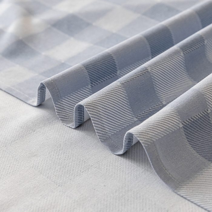 91家纺网 家纺一手货源 找家纺 卧趣家纺 2023新款全棉老粗布单品系列单床单 锦格-兰