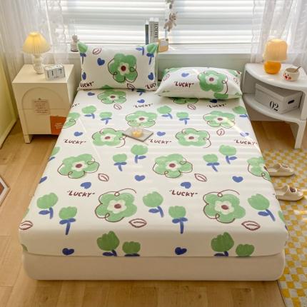 91家纺网 家纺一手货源 找家纺 卧趣家纺 2023新款全棉老粗布单品系列单床笠 简笔画