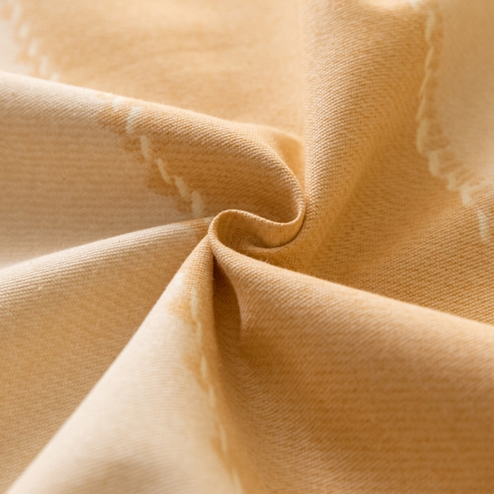 91家纺网 家纺一手货源 找家纺 卧趣家纺 2023新款全棉老粗布单品系列单床笠 旷野-桔