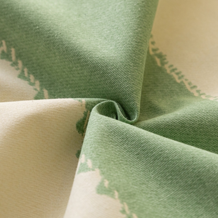 91家纺网 家纺一手货源 找家纺 卧趣家纺 2023新款全棉老粗布单品系列单床笠 旷野-绿