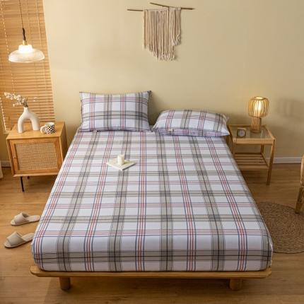 卧趣家纺 2023新款全棉老粗布单品系列单床笠 雾川