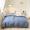 91家纺网 家纺一手货源 找家纺 嘉汀兰 2023新款全棉色织水洗棉纯色撞色款单被套 梦中蓝玫瑰