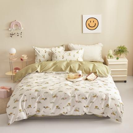 91家纺网 家纺一手货源 找家纺 （总）绫韵家纺 2023新款初春全棉可爱童心童趣纯棉系列四件套