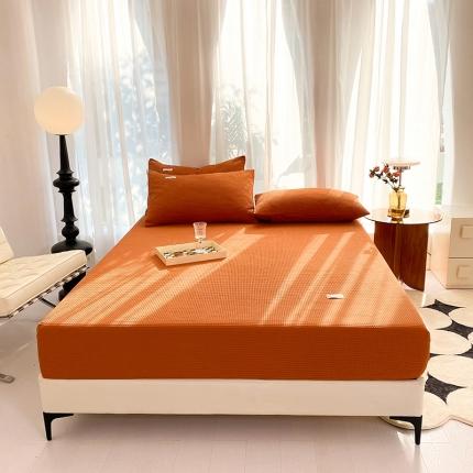 91家纺网 家纺一手货源 找家纺 （总）眠博士 2023新款全棉华夫格四件套单床笠