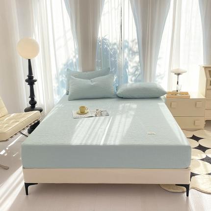 91家纺网 家纺一手货源 找家纺 （总）眠博士 2023新款全棉华夫格四件套单床笠