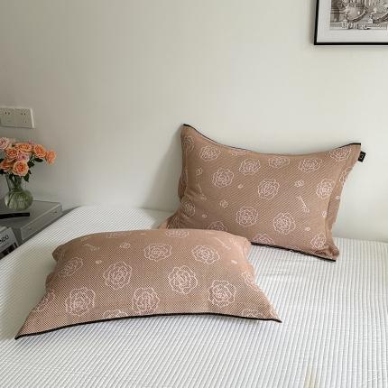 91家纺网 家纺一手货源 找家纺 （总）麻依 2023新款全棉纱布枕套纯棉针织枕头套