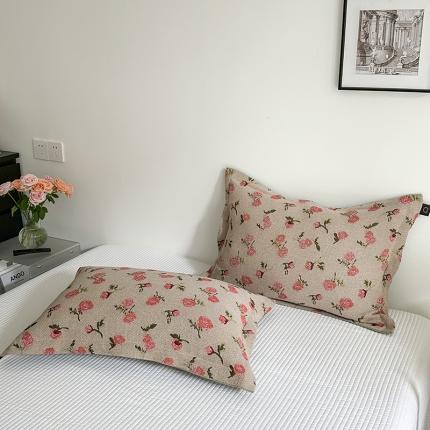 91家纺网 家纺一手货源 找家纺 （总）麻依 2023新款全棉纱布枕套纯棉针织枕头套