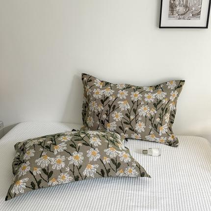 91家纺网 家纺一手货源 找家纺 （总）麻依 2023新款全棉纱布枕套纯棉针织枕头套