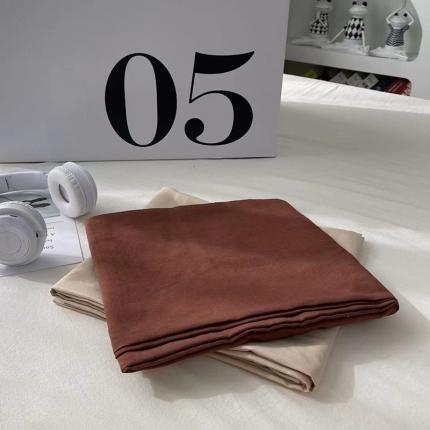 91家纺网 家纺一手货源 找家纺 曼谷 新款百搭双拼水洗棉枕套单只装一对装枕套 焦糖奶茶