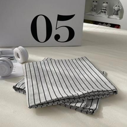 91家纺网 家纺一手货源 找家纺 曼谷 新款百搭双拼水洗棉枕套单只装一对装枕套 条纹