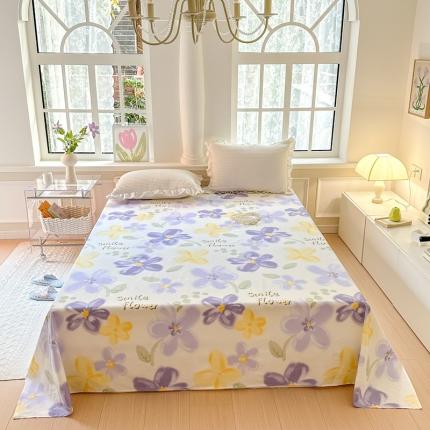 优彩 2023新款全棉舒适13372单床单 花韵