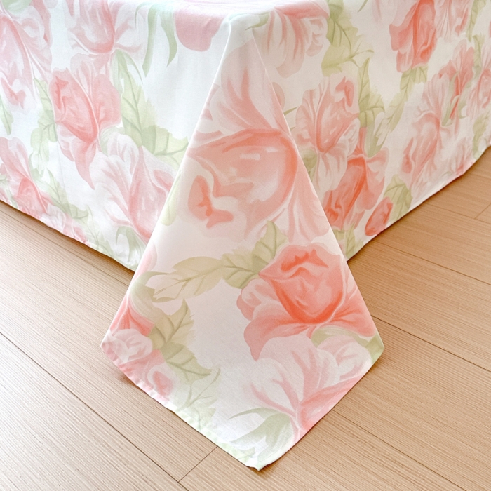 91家纺网 家纺一手货源 找家纺 优彩 2023新款全棉舒适13372单床单 玫瑰园