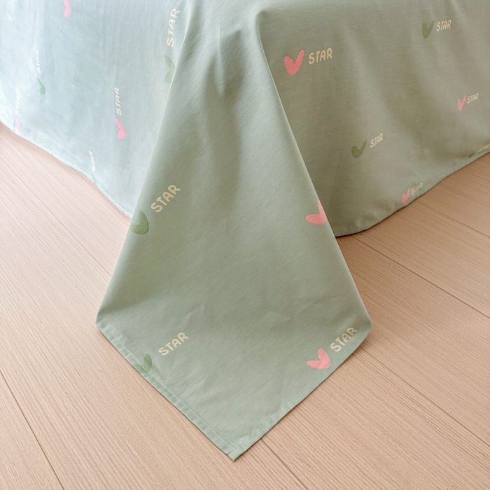 91家纺网 家纺一手货源 找家纺 优彩 2023新款全棉舒适13372单床单 青田兔