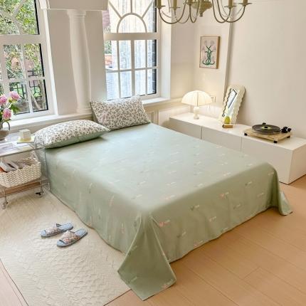 优彩 2023新款全棉舒适13372单床单 青田兔