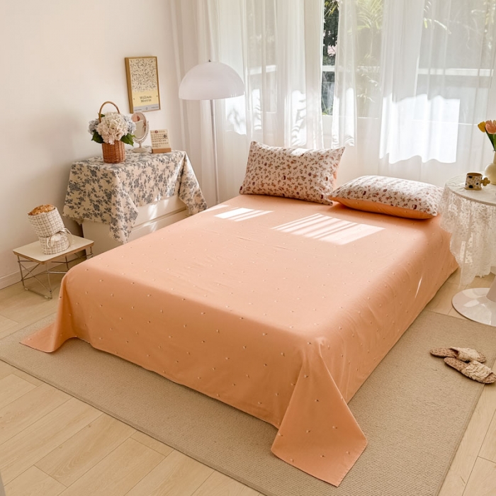 91家纺网 家纺一手货源 找家纺 优彩 2023新款全棉舒适13372单床单 野餐兔