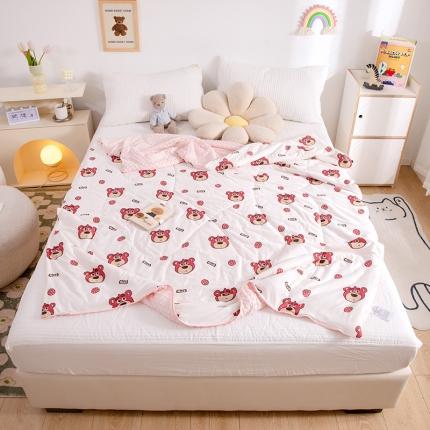 91家纺网 家纺一手货源 找家纺 (总) 十九色 2025新款凉感豆豆针织棉冰感夏被