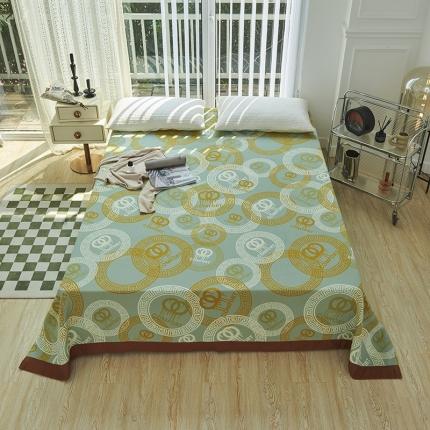 91家纺网 家纺一手货源 找家纺 （总）麻依 2023新款全棉针织纱布凉席毛巾被