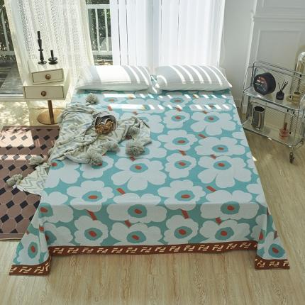 91家纺网 家纺一手货源 找家纺 （总）麻依 2023新款全棉针织纱布凉席毛巾被