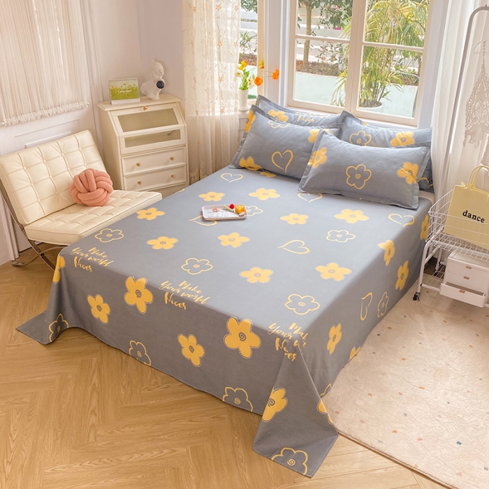 91家纺网 家纺一手货源 找家纺 八十八家纺2025新款全棉12868系列四件套单品床单 花怡梦