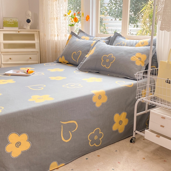 91家纺网 家纺一手货源 找家纺 八十八家纺2025新款全棉12868系列四件套单品床单 花怡梦