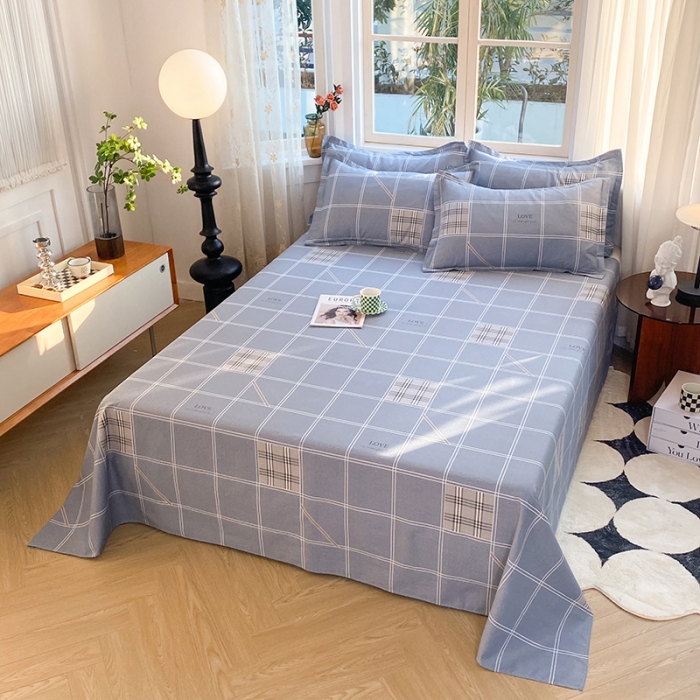 91家纺网 家纺一手货源 找家纺 八十八家纺2025新款全棉12868系列四件套单品床单 曼城时光