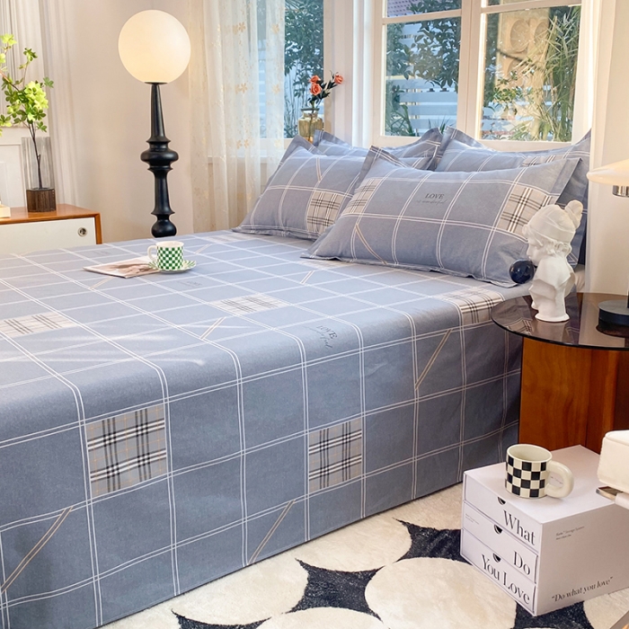 91家纺网 家纺一手货源 找家纺 八十八家纺2025新款全棉12868系列四件套单品床单 曼城时光