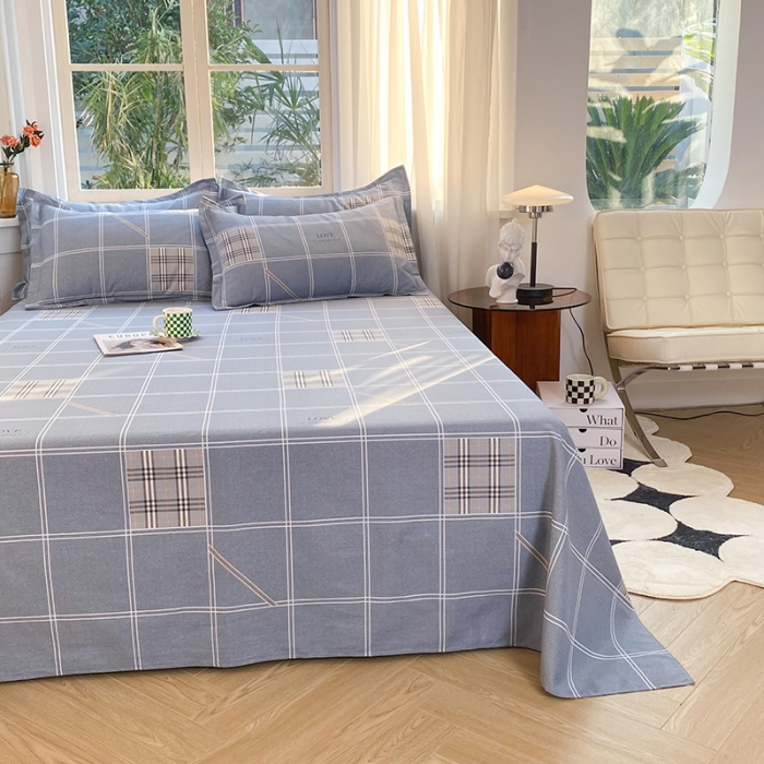 91家纺网 家纺一手货源 找家纺 八十八家纺2025新款全棉12868系列四件套单品床单 曼城时光