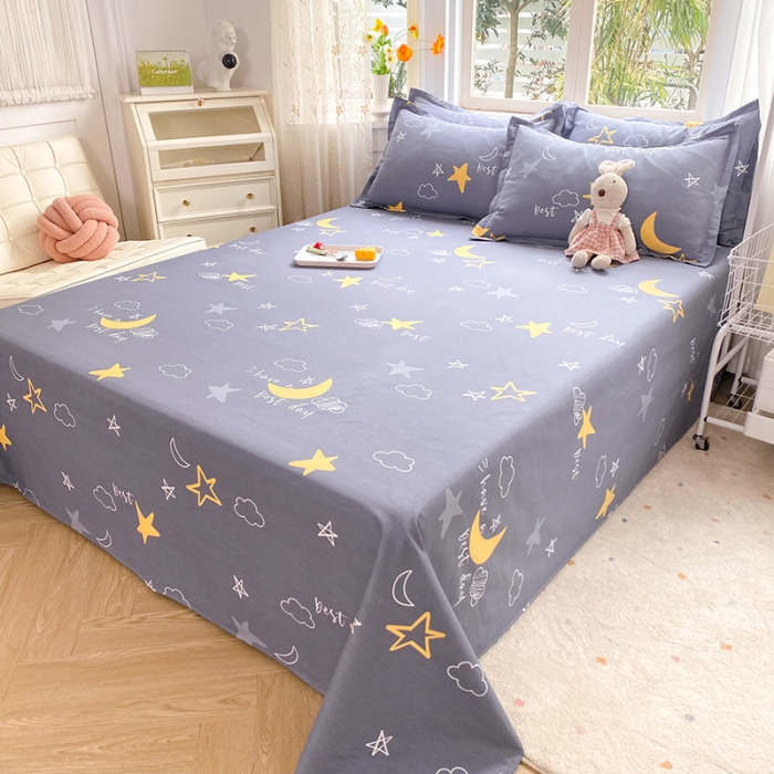 91家纺网 家纺一手货源 找家纺 八十八家纺2025新款全棉12868系列四件套单品床单 月光旅程