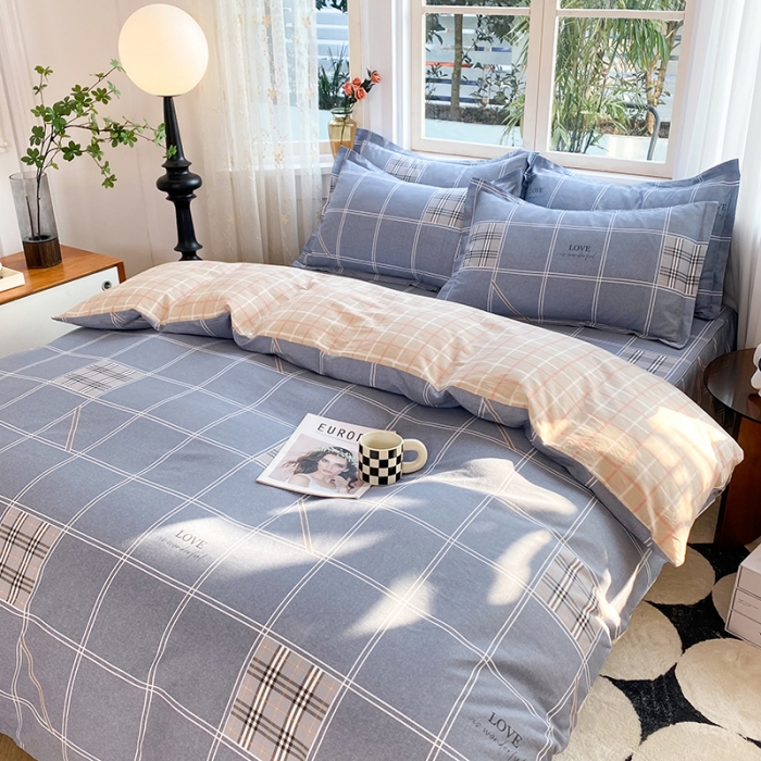 91家纺网 家纺一手货源 找家纺 八十八家纺 2025新款全棉12868床裙款四件套 曼城时光