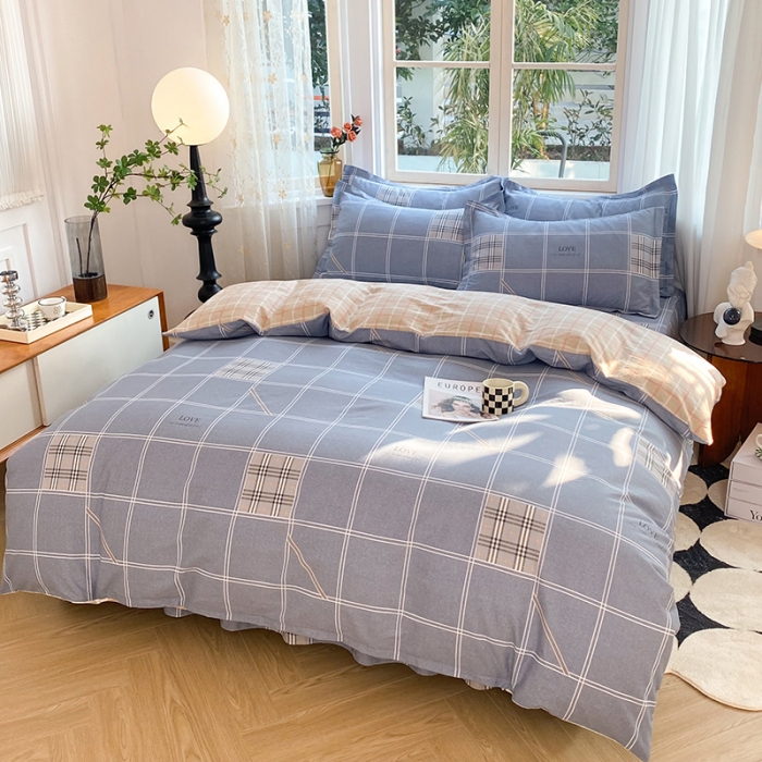 91家纺网 家纺一手货源 找家纺 八十八家纺 2025新款全棉12868床裙款四件套 曼城时光