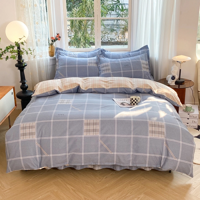 91家纺网 家纺一手货源 找家纺 八十八家纺 2025新款全棉12868床裙款四件套 曼城时光