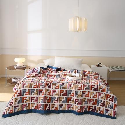 91家纺网 家纺一手货源 找家纺 麻依 2023新款十层全棉夏被纱布春秋毛巾被纯棉面包被 彩色F