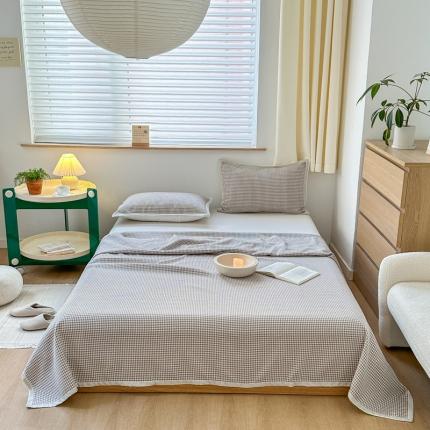 91家纺网 家纺一手货源 找家纺 （总）麻依 2023新款亚麻席棉麻凉席三件套