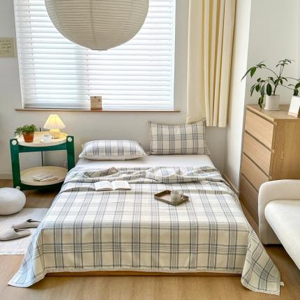 91家纺网 家纺一手货源 找家纺 （总）麻依 2023新款亚麻席棉麻凉席三件套