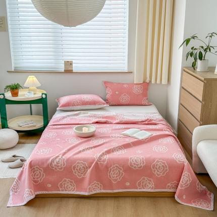 91家纺网 家纺一手货源 找家纺 （总）麻依 2023新款亚麻席棉麻凉席三件套