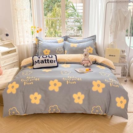 91家纺网 家纺一手货源 找家纺 八十八家纺 2025新款全棉12868床笠款四件套 花怡梦