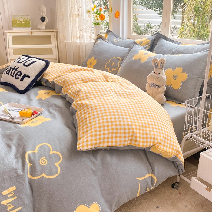 91家纺网 家纺一手货源 找家纺 八十八家纺 2025新款全棉12868床笠款四件套 花怡梦