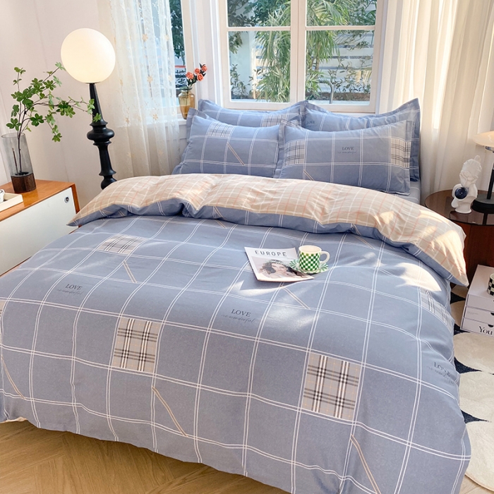 91家纺网 家纺一手货源 找家纺 八十八家纺 2025新款全棉12868床笠款四件套 曼城时光