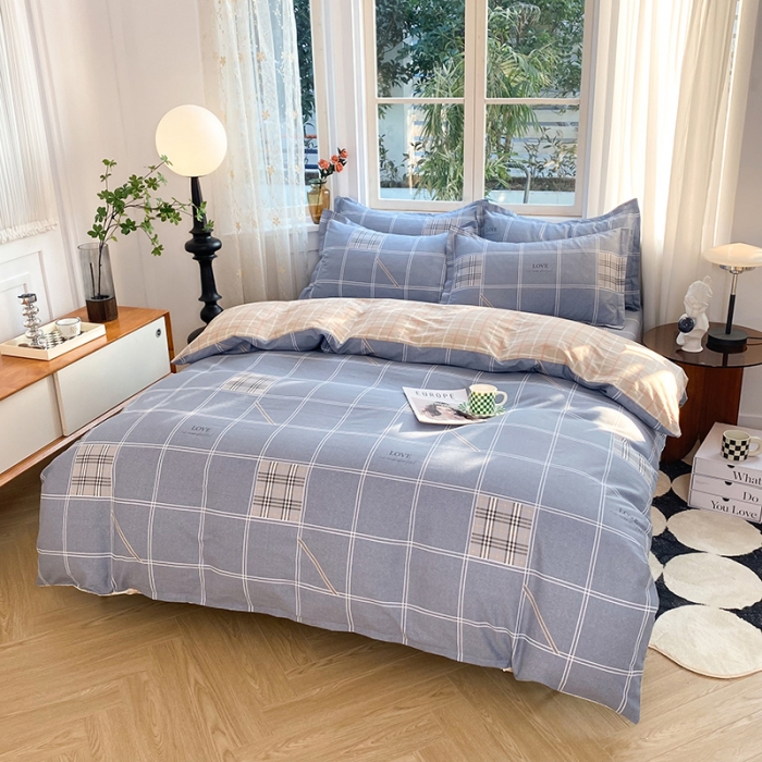 91家纺网 家纺一手货源 找家纺 八十八家纺 2025新款全棉12868床笠款四件套 曼城时光