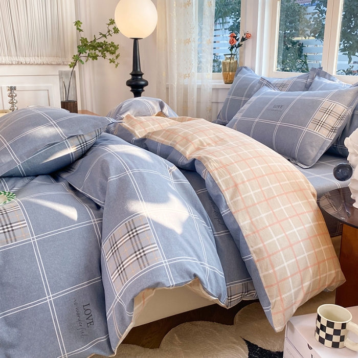 91家纺网 家纺一手货源 找家纺 八十八家纺 2025新款全棉12868床笠款四件套 曼城时光