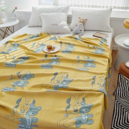 91家纺网 家纺一手货源 找家纺 （总）麻依2023新款竹纤维毛巾被四层纱冷感毯夏凉被竹纤维