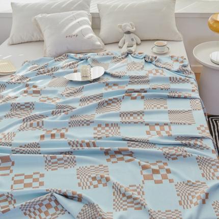 91家纺网 家纺一手货源 找家纺 （总）麻依2023新款竹纤维毛巾被四层纱冷感毯夏凉被竹纤维