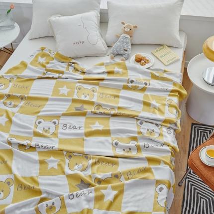 91家纺网 家纺一手货源 找家纺 （总）麻依2023新款竹纤维毛巾被四层纱冷感毯夏凉被竹纤维